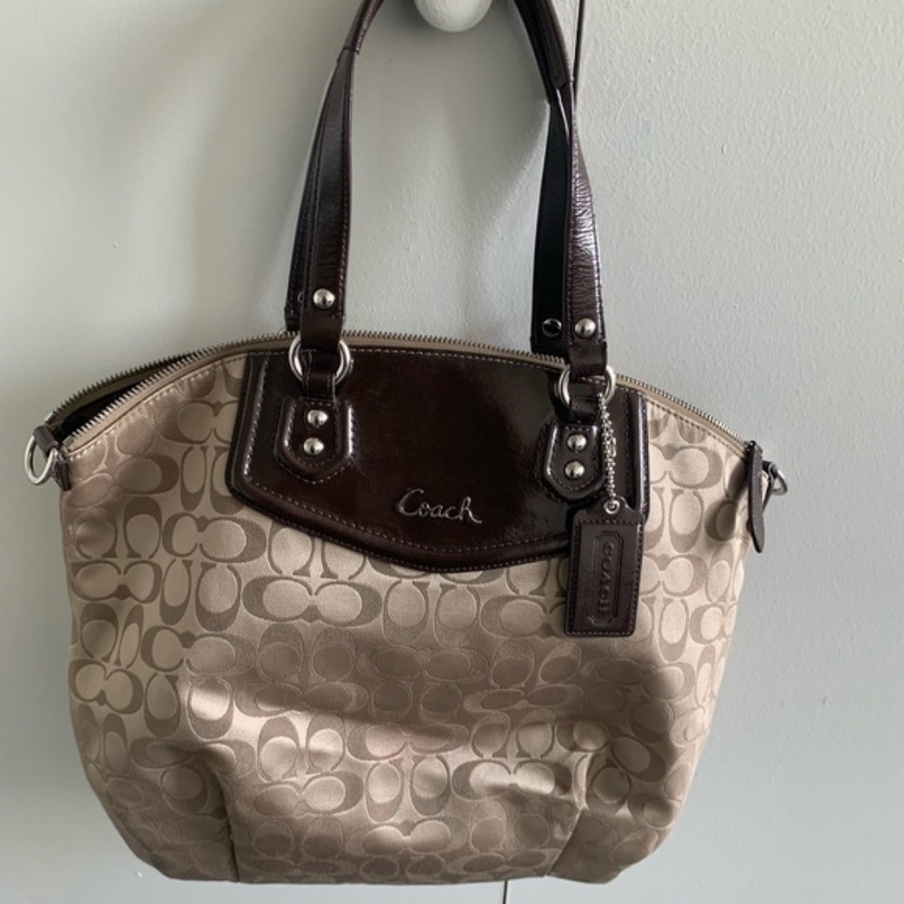 COACH brown hobo bag